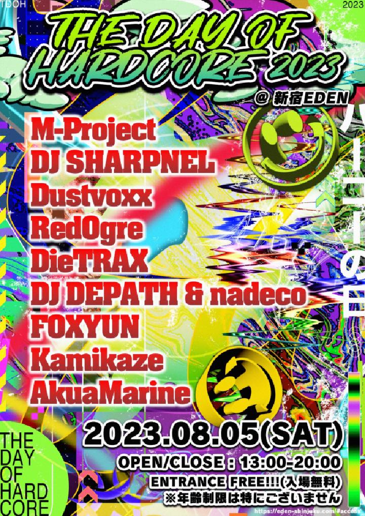 The Day Of Hardcore 2023 flyer